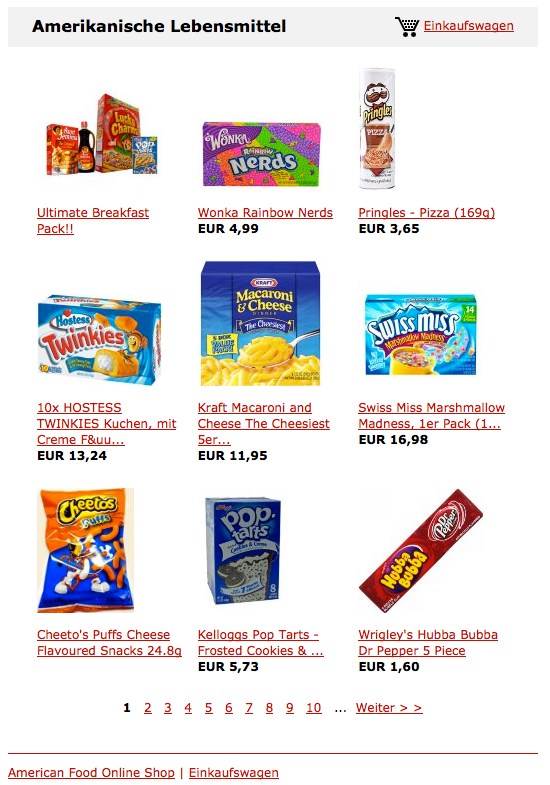 American Food Onlineshop