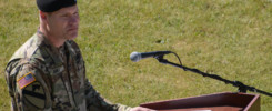 Colonel Lance C. Varney bei seiner Verabschiedung der US-Armee Garnison Bavaria. -- Bild: US-Armee Garnison Bavaria