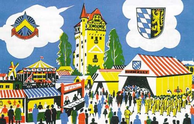 Werbemotiv des DAGA für das Deutsch-Amerikanischen Volksfest. -- Bild: Archiv Kultur- und Militärmuseum Grafenwöhr