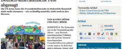 Screenshot Mittelbayerische Zeitung zum Bericht über das Deutsch-Amerikanische Volksfest.
