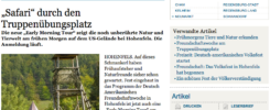 „Safari“ durch den Truppenübungsplatz Hohenfels. -- Screenshot: Mittelbayerische Zeitung