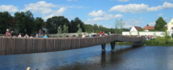 Europaweit einzigartig: die Spannbandbrücke -- © Gartenschau Tirschenreuth