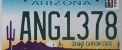 US Nummernschilder / Autokennzeichen / Plates Arizona - The Grand Canyon State -- Bild: Marduk (wikipedia.org)