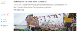 Hohenfelser Volksfest zieht Massen an -- Bild/Screenshot: Mittelbayerische Zeitung