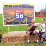 Members of the U.S. Army Garrison Benelux community enjoy cotton candy during CAB Fest 2023 at Chièvres Air Base, Belgium, Sept. 16, 2023. The two-day CAB Fest was held on Sept. 15 and 16, and featured a variety of activities and entertainment based on the American themes of “Route 66” and the Wild West. (U.S. Army photo by Richard Komurek, USAG Benelux Public Affairs)