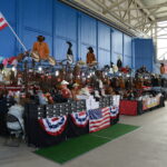 Visitors next to a popup display at CAB Fest 2023 – Route 56, on Chièvres Air Base, Belgium, Sept. 16, 2023. (U.S. Army photo by Pascal Demeuldre)