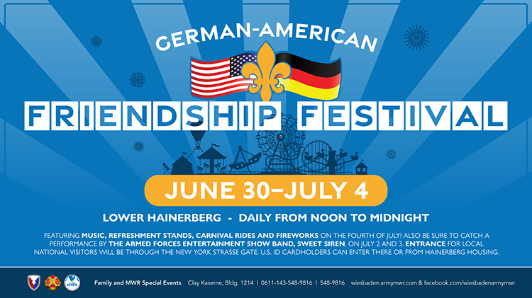 Deutsch-Amerikanisches Freundschaftsfest in Wiesbaden 2022. Bild: U.S. Army MWR Wiesbaden