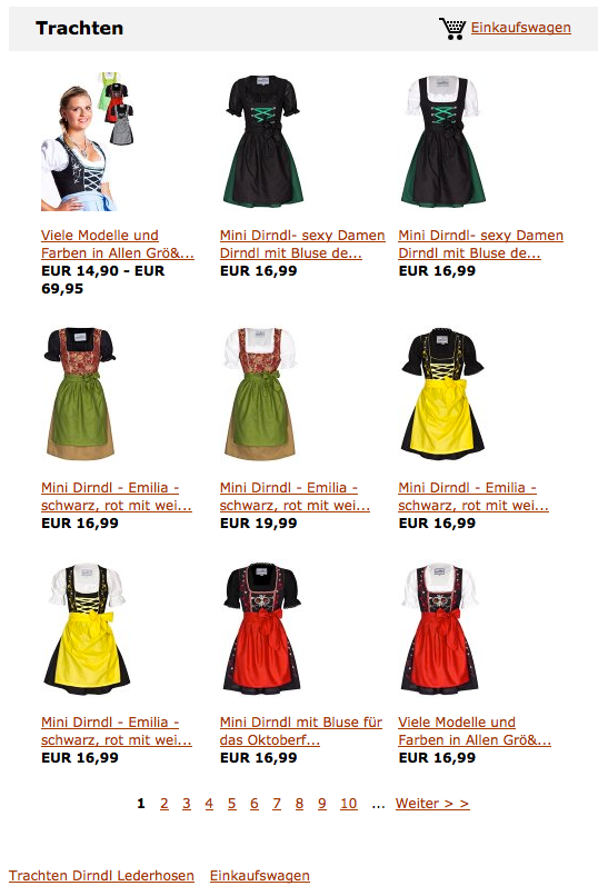 Trachten & Dirndl Onlineshop