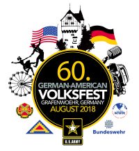 Logo des Deutsch-Amerikanischen Volksfest Grafenwöhr 2018. — Bild: MWR Bavaria, Grafenwoehr