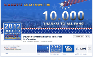 Cover der Facebook Fanseite des Deutsch-Amerikanischen Volksfest Grafenwöhr.
