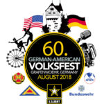 Logo des Deutsch-Amerikanischen Volksfest Grafenwöhr 2018, das Logo wurde von Grafenwoehr Family and MWR gestaltet. — Bild: US-Armee Garnison Bavaria