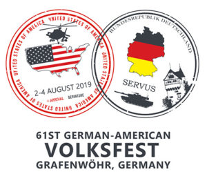 Logo des Deutsch-Amerikanischen Volksfest Grafenwöhr 2019, das Logo wurde von Grafenwoehr Family and MWR gestaltet. — Bild: Grafenwoehr Family and MWR