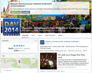 volksfest-grafenwoehr.de: Mehr als 14.000 Fans auf Facebook -- Bild: Screenshot Facebook volksfest-grafenwoehr.de: Mehr als 14.000 Fans auf Facebook -- Bild: Screenshot Facebook